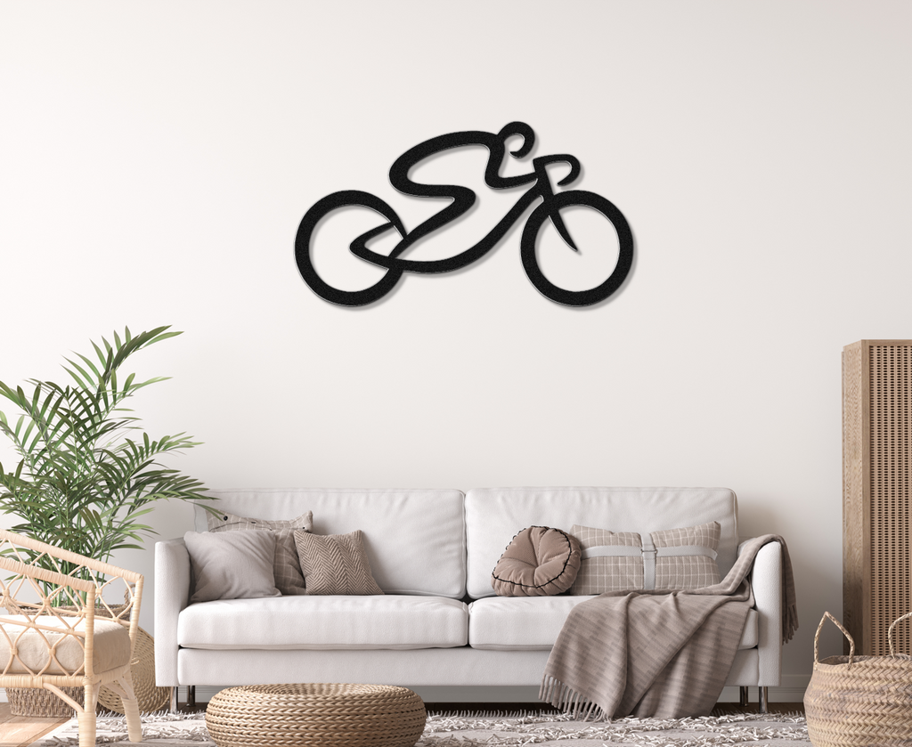 Cycling Metal Wall Art