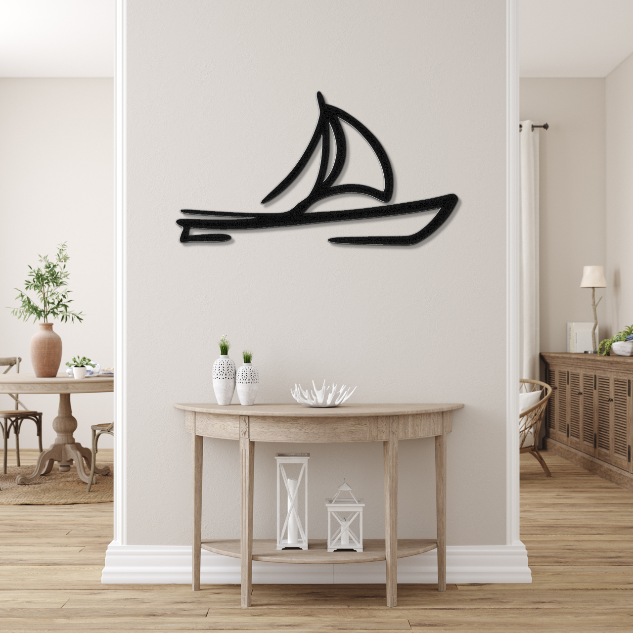 Sailboat Metal Wall Art