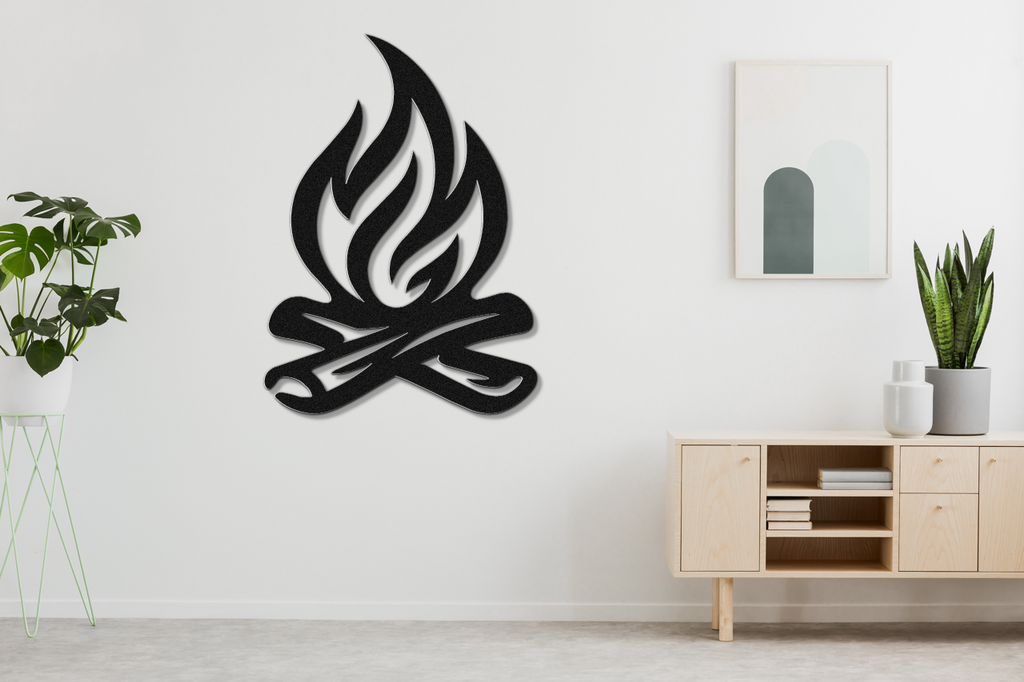 Campfire Metal Wall Art