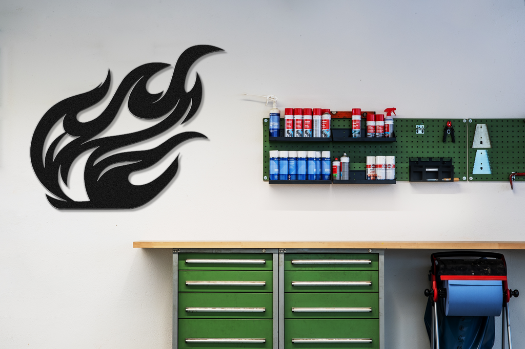 Abstract Fire Metal Wall Art