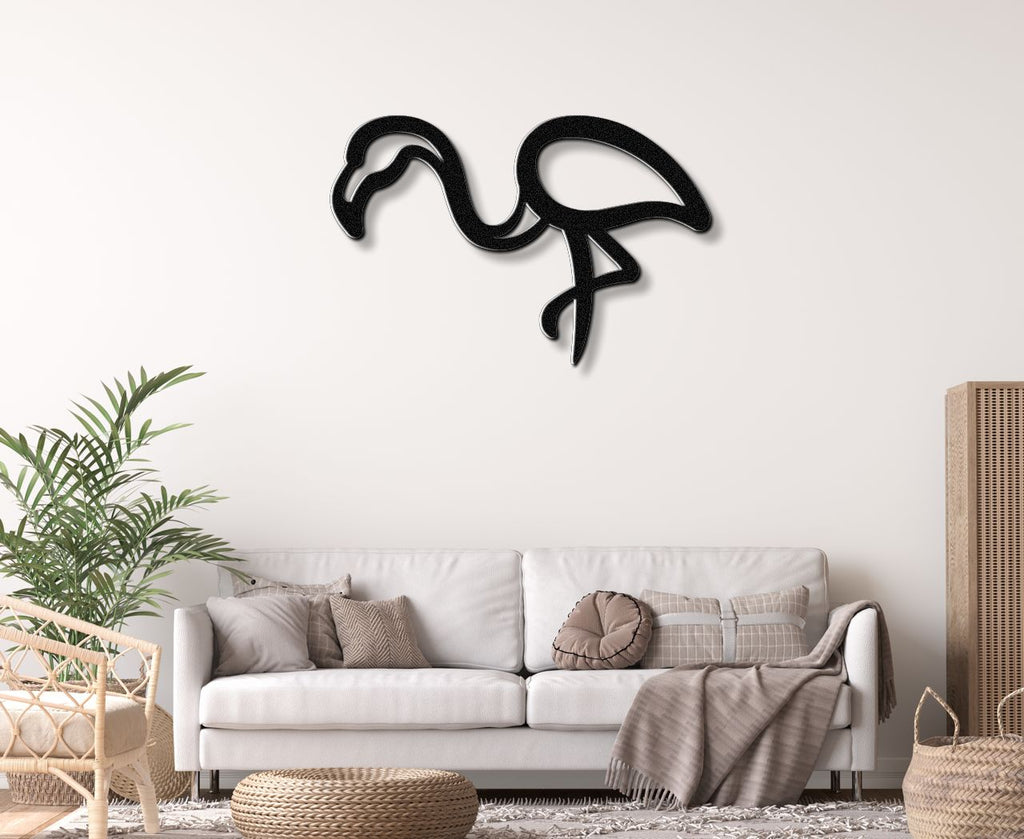 Flamingo Metal Wall Art