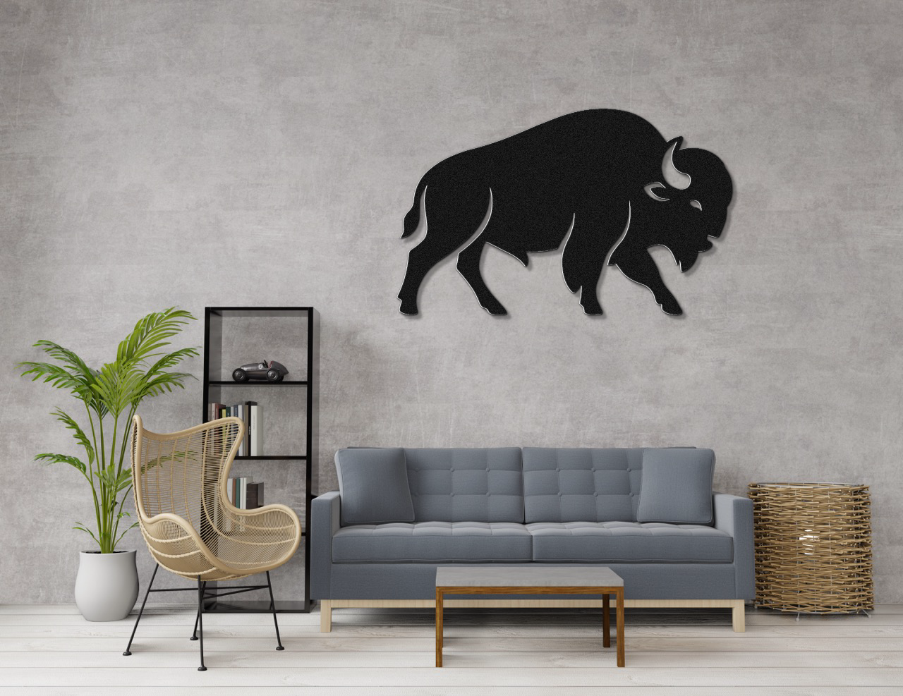 Buffalo Metal Wall Art