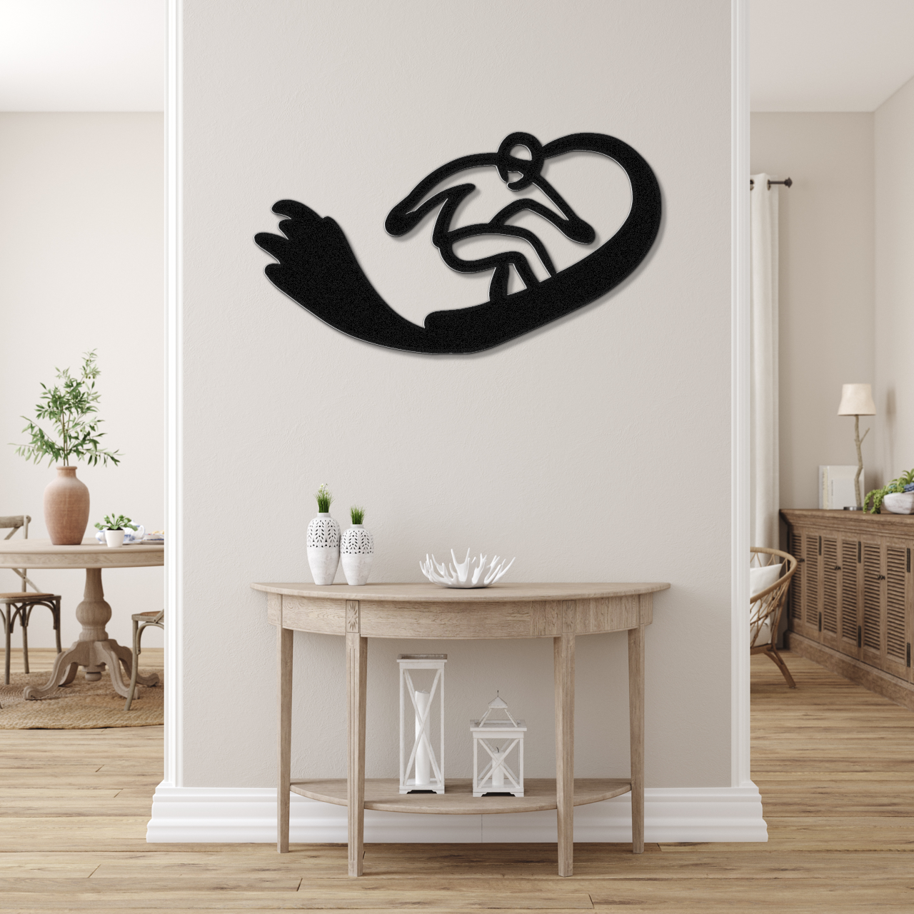 Snowboarding Metal Wall Art
