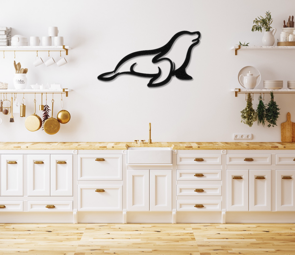 Sea Lion Metal Wall Art