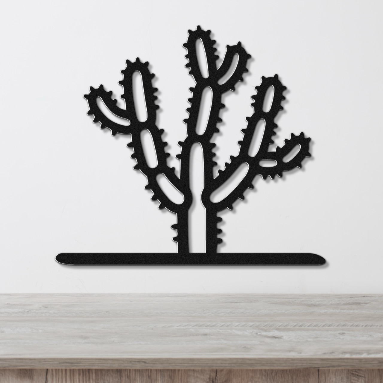 Cholla Cactus Metal Wall Art