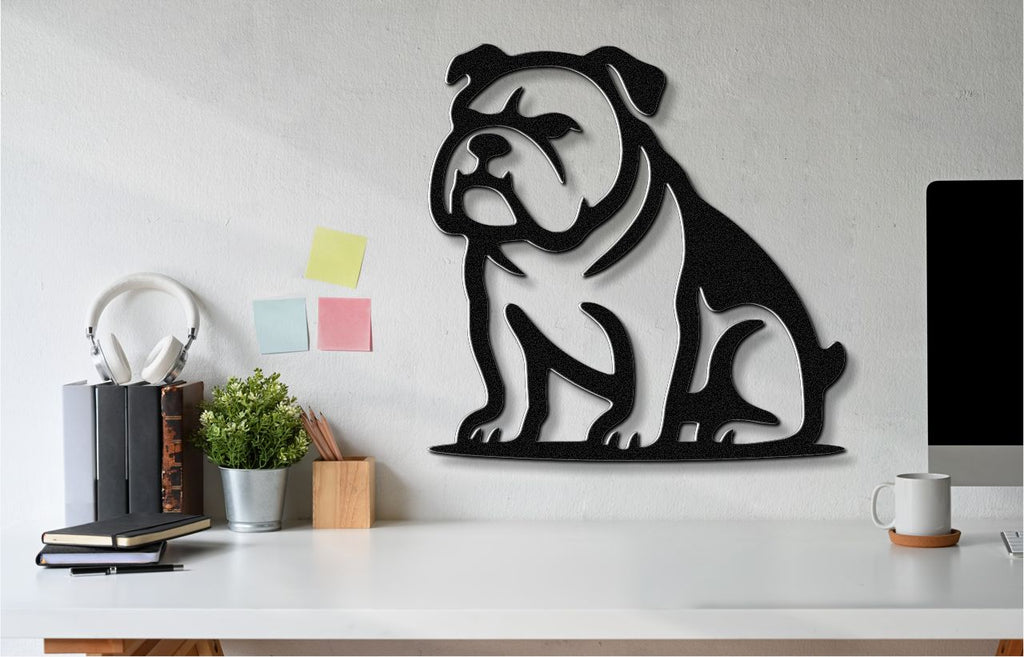 Bulldog Metal Wall Art