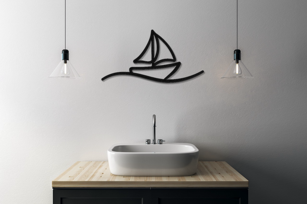 Sailboat Metal Wall Art