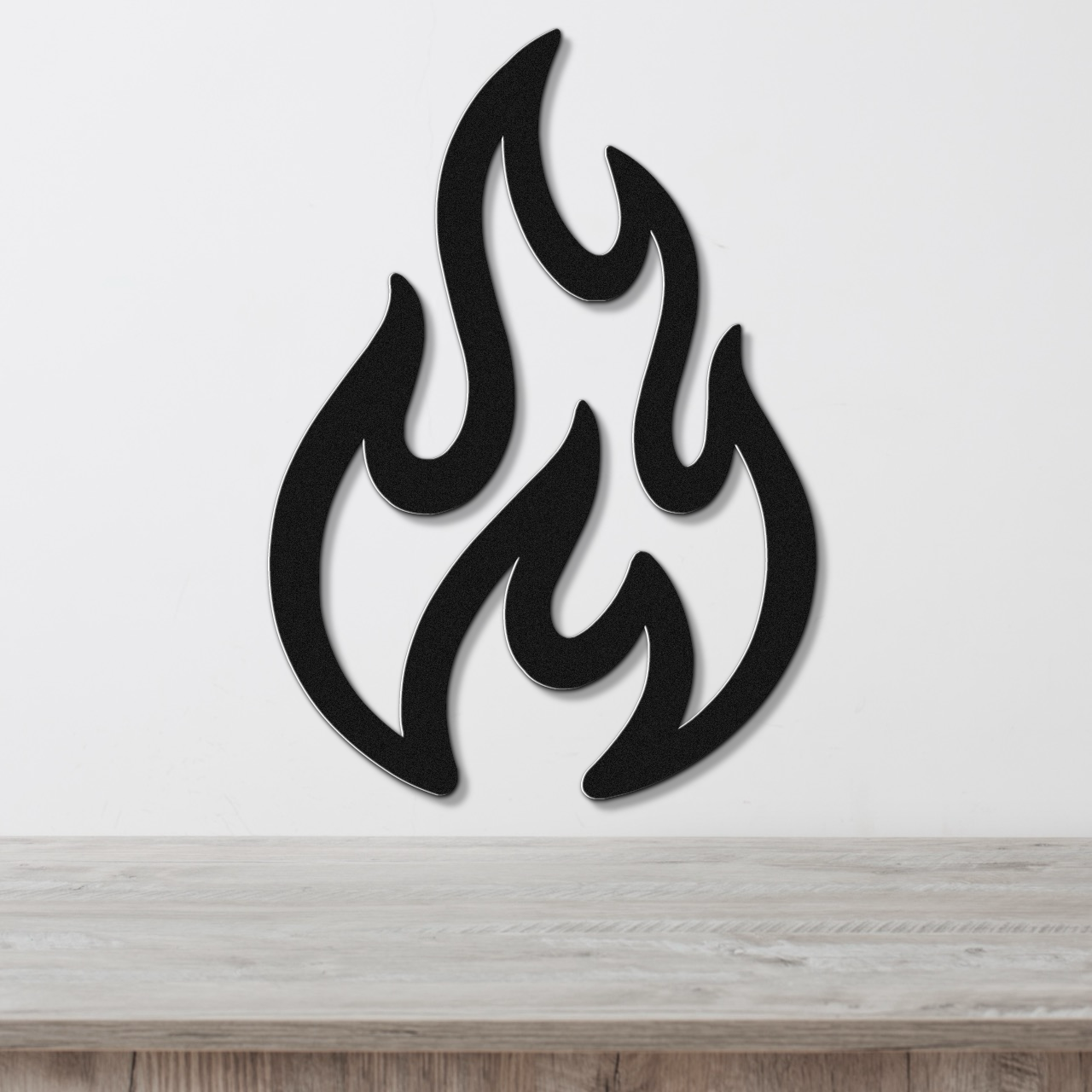 Abstract Fire Metal Wall Art