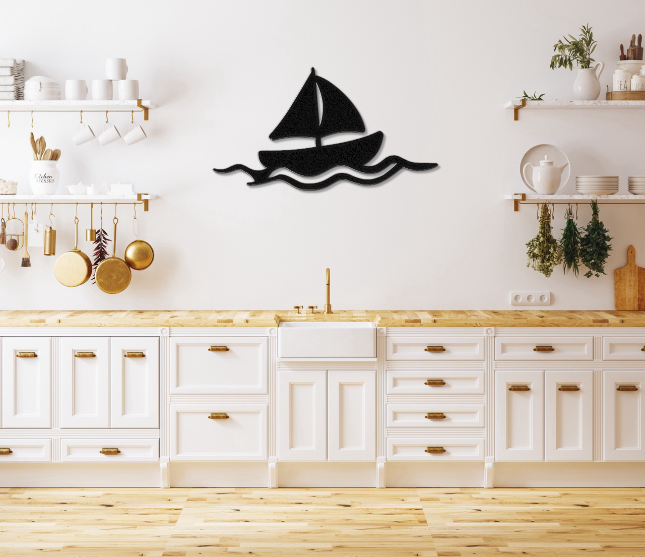 Sailboat Metal Wall Art