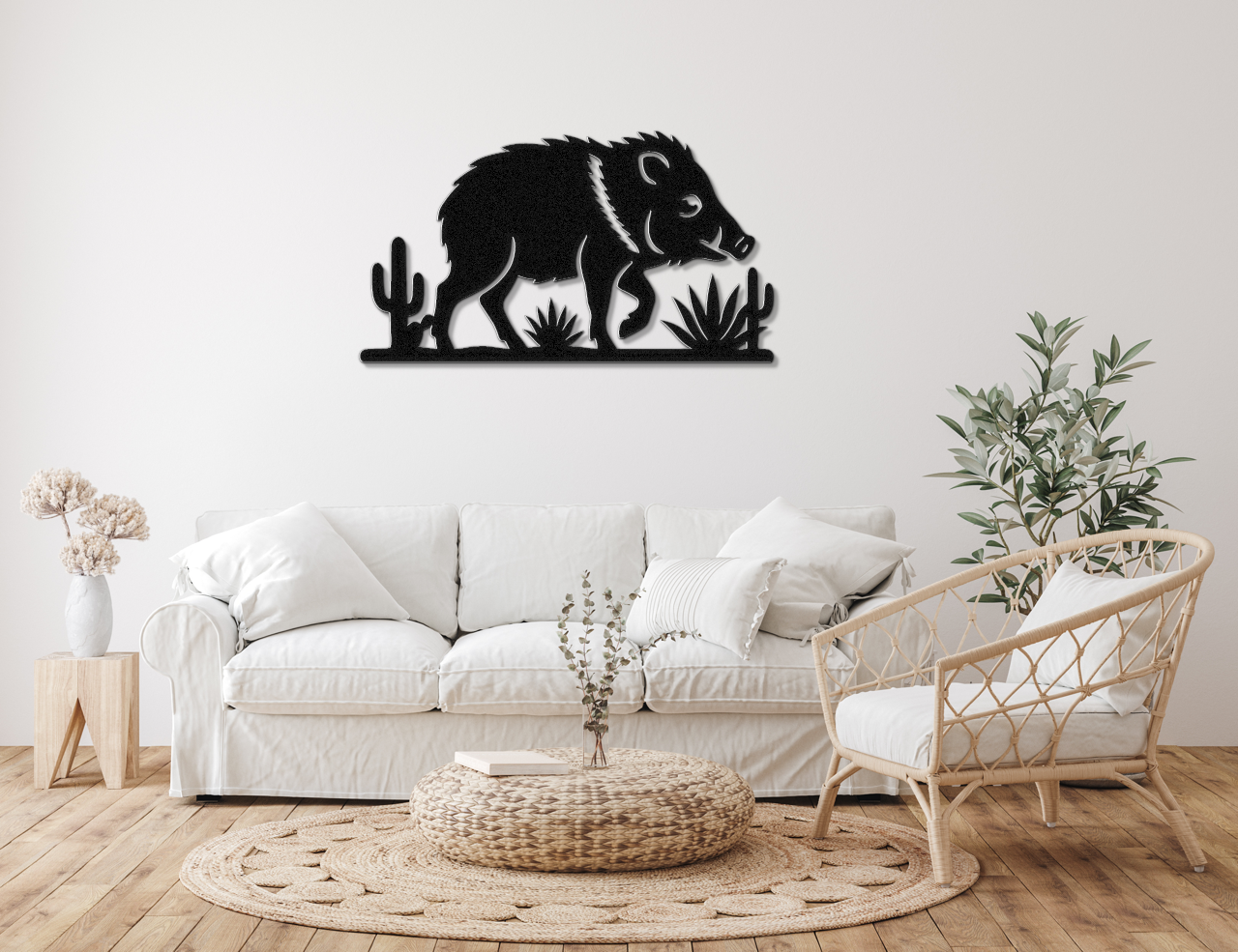 Javelina Metal Wall Art