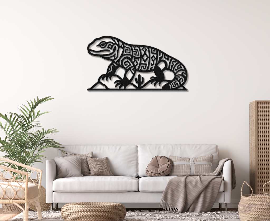 Gila Monster Metal Wall Art