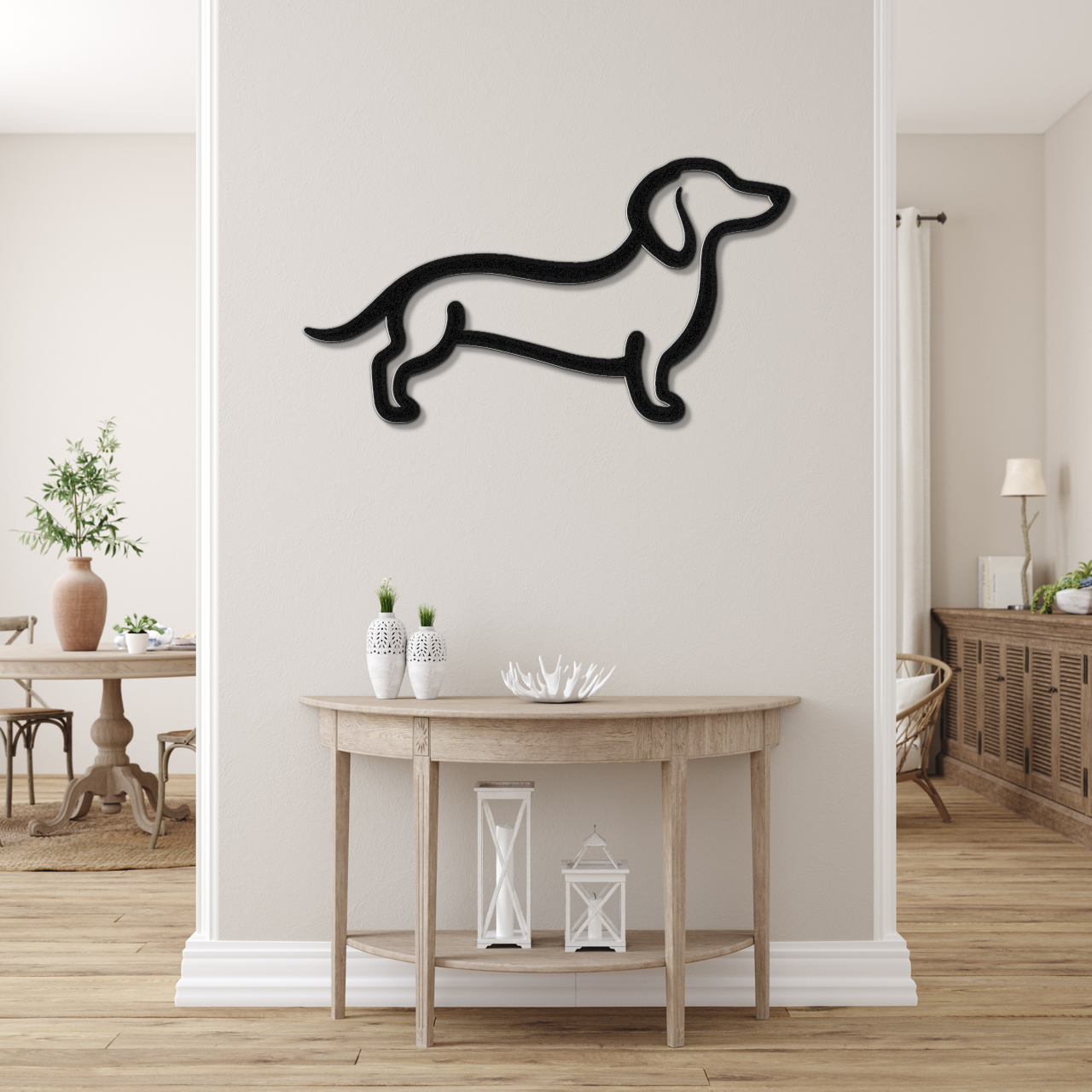 Dachshund Metal Wall Art