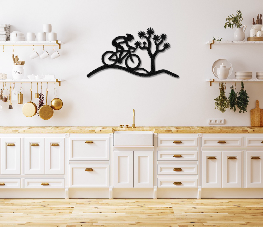 Joshua Tree Cycling Metal Wall Art