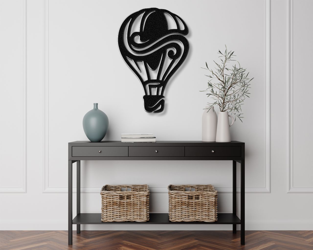 Hot Air Balloon Metal Wall Art