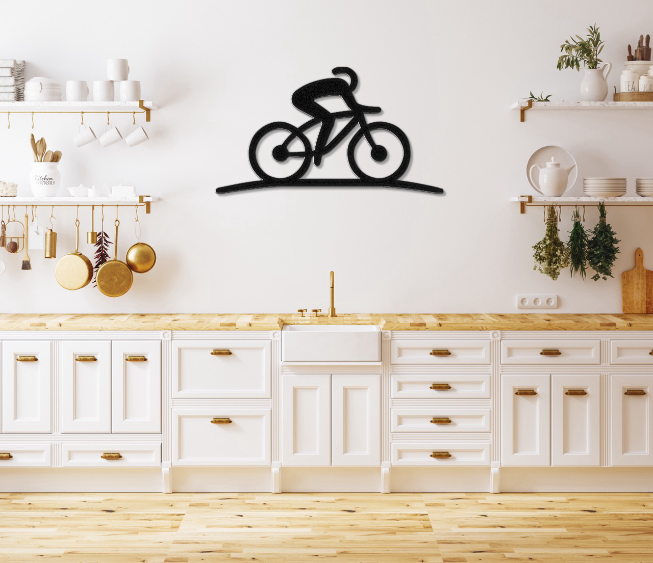 Cycling Metal Wall Art