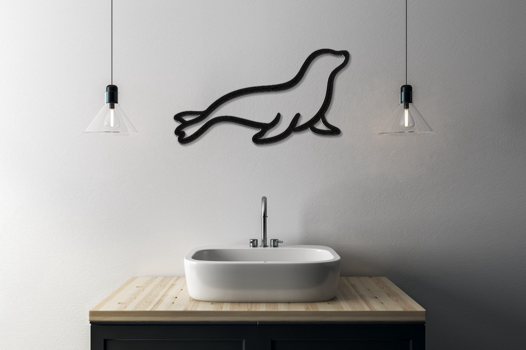 Sea Lion Metal Wall Art