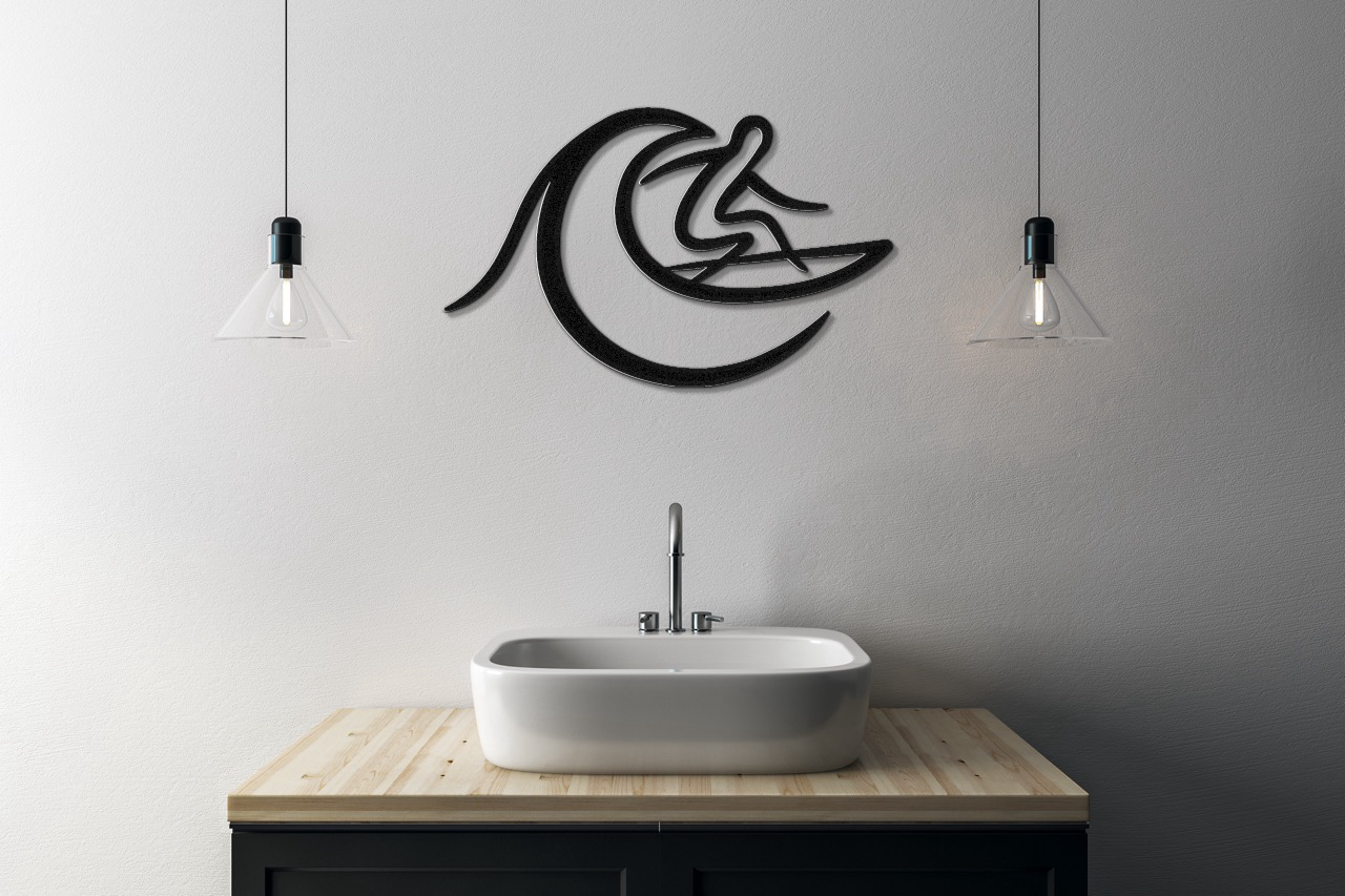 Surfer Metal Wall Art