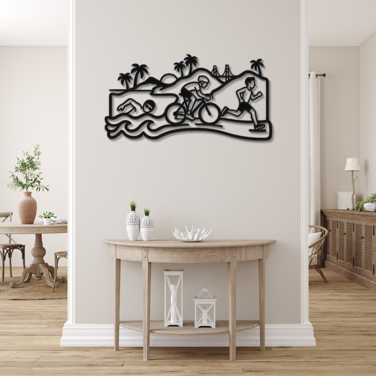 Santa Cruz Triathlon Metal Wall Art