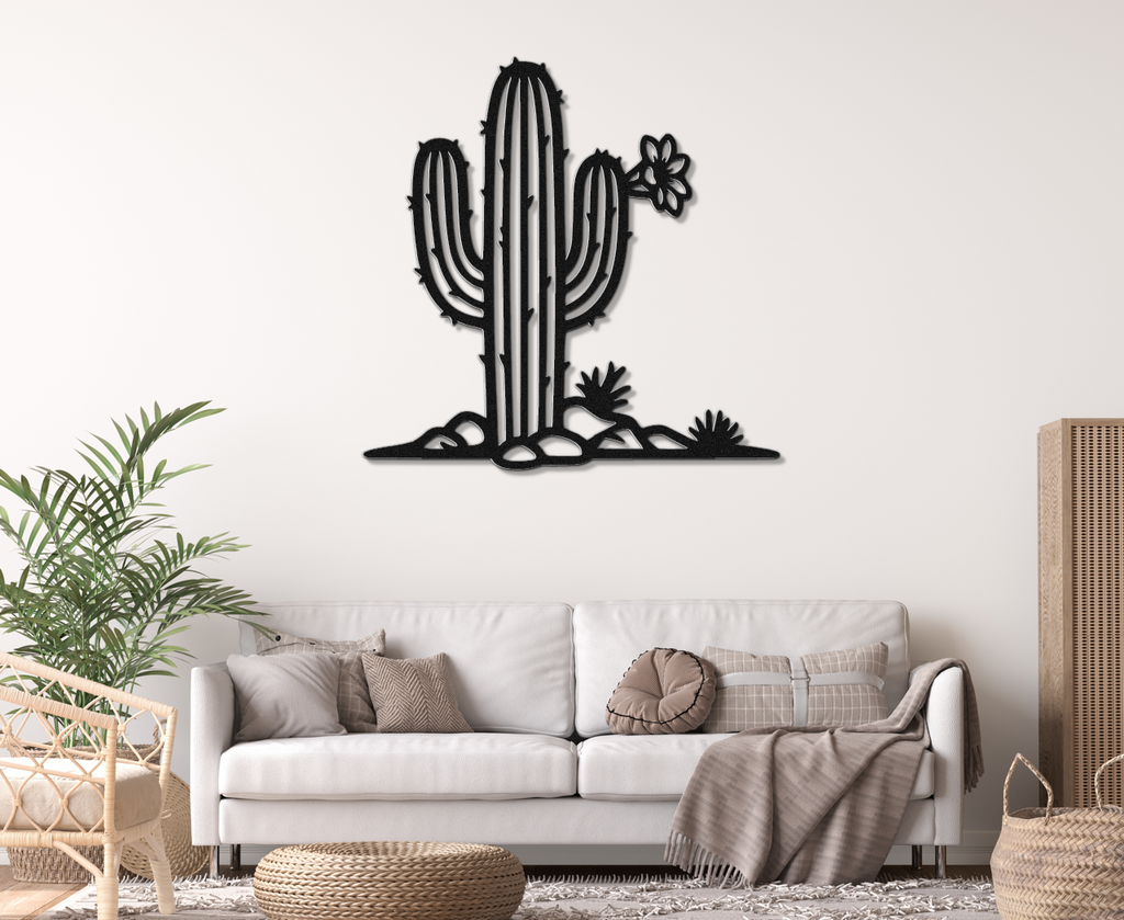 Saguaro Cactus Metal Wall Art