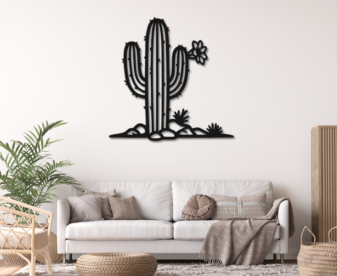 Saguaro Cactus Metal Wall Art