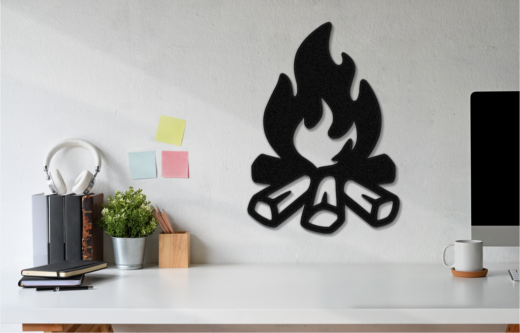 Campfire Metal Wall Art