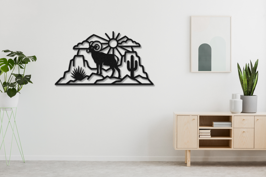 Arizona Bighorn Sheep Metal Wall Art
