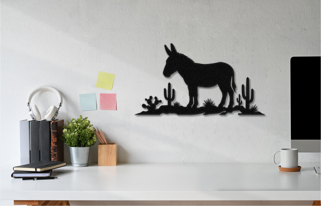 Burro Metal Wall Art