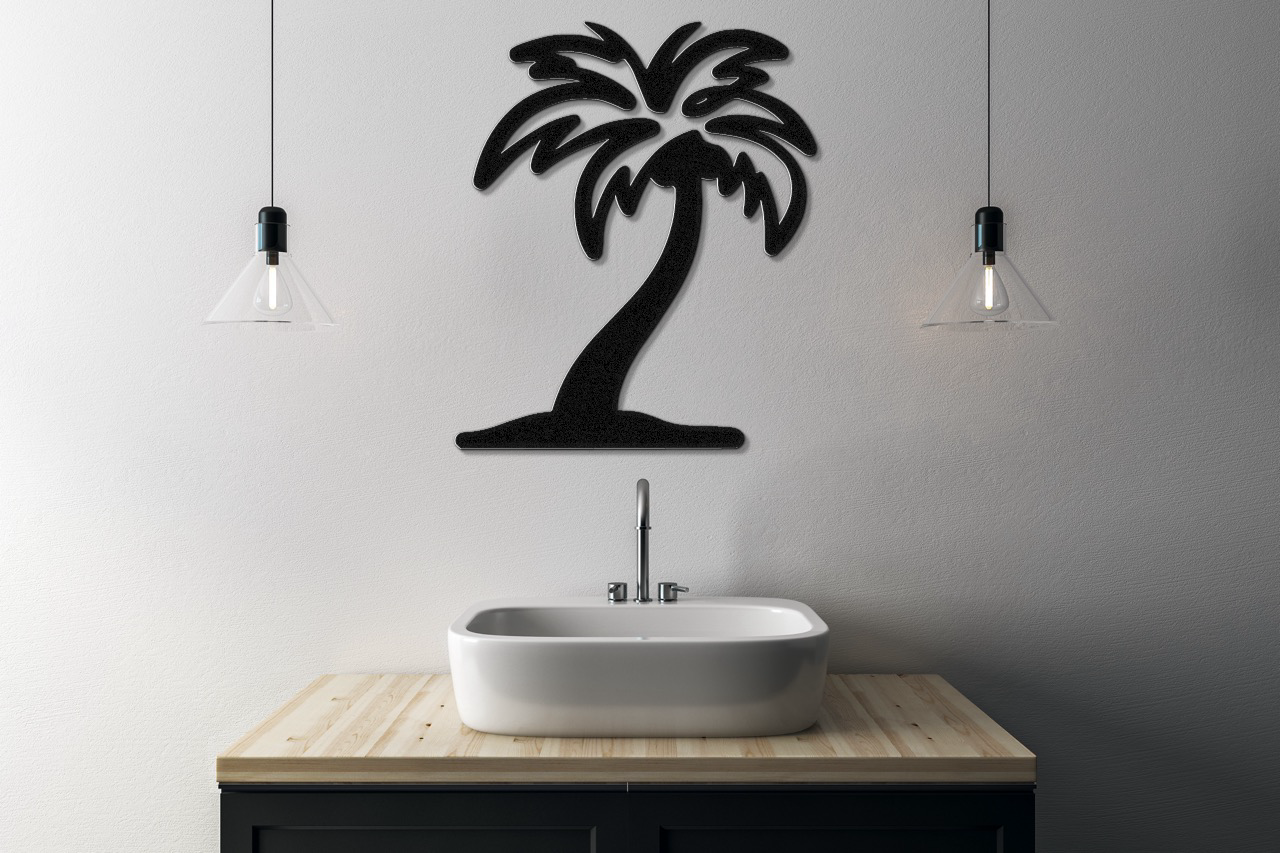 Palm Tree Metal Wall Art