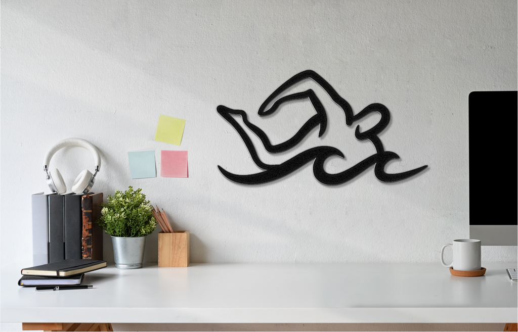 Swimmer Metal Wall Art