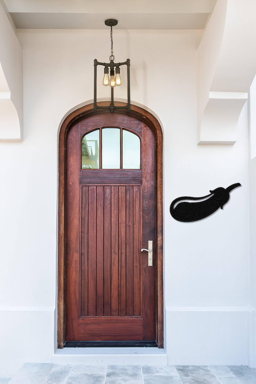 Eggplant Metal Wall Art
