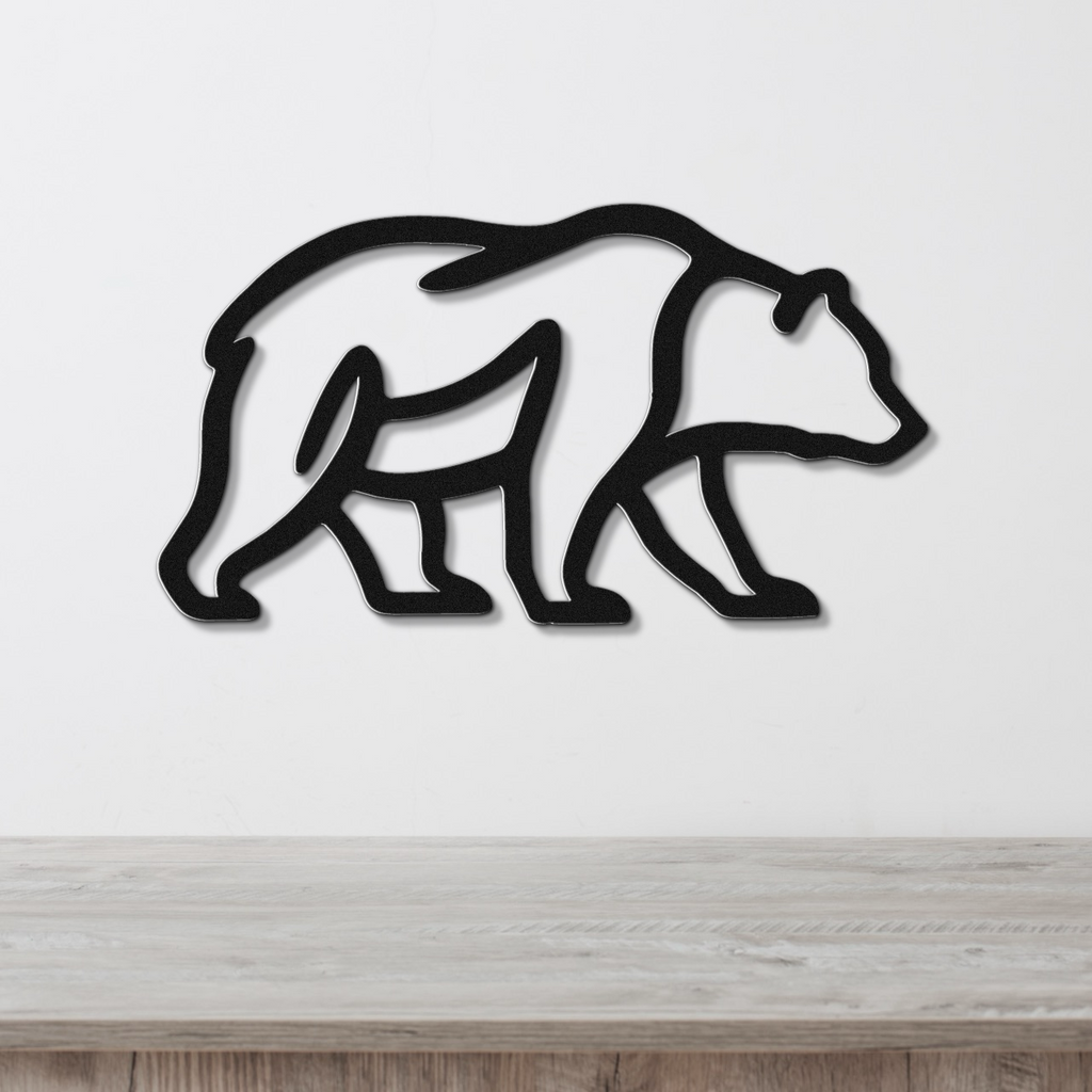 Bear Metal Wall Art