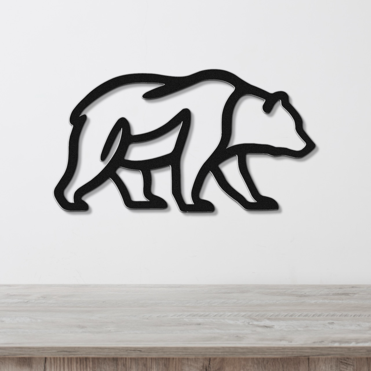 Bear Metal Wall Art