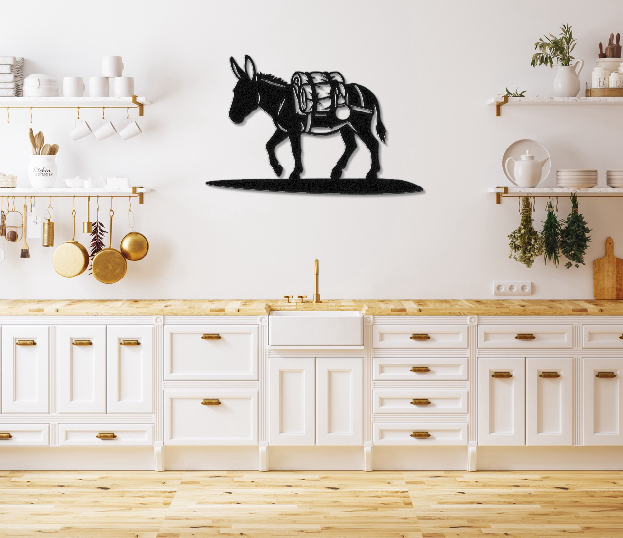Burro Metal Wall Art