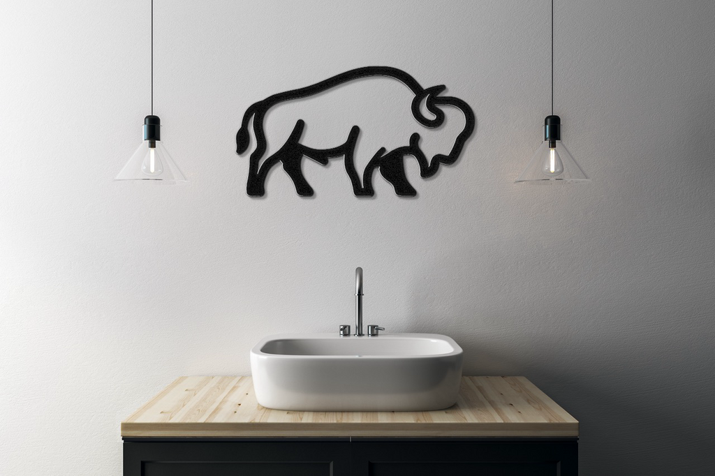 Buffalo Metal Wall Art