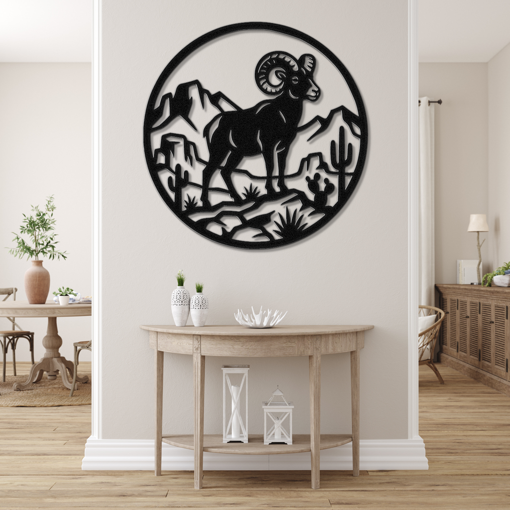 Arizona Bighorn Sheep Metal Wall Art