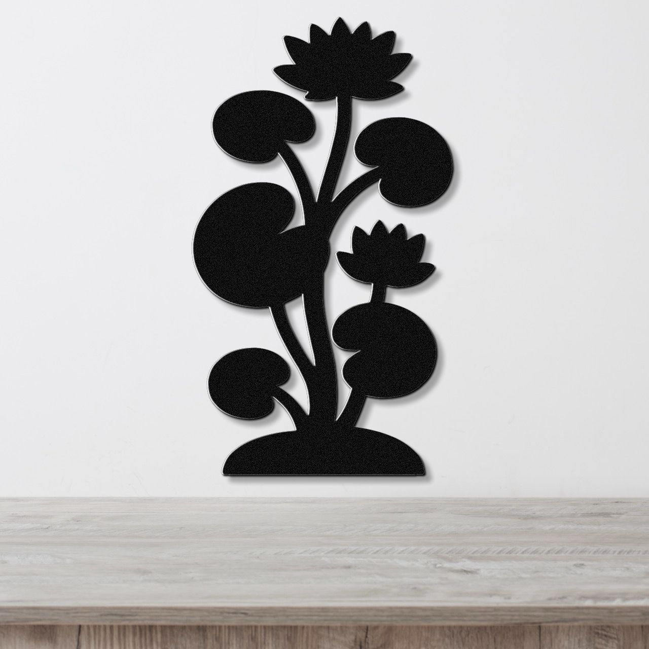 Lotus Water Lily Metal Wall Art
