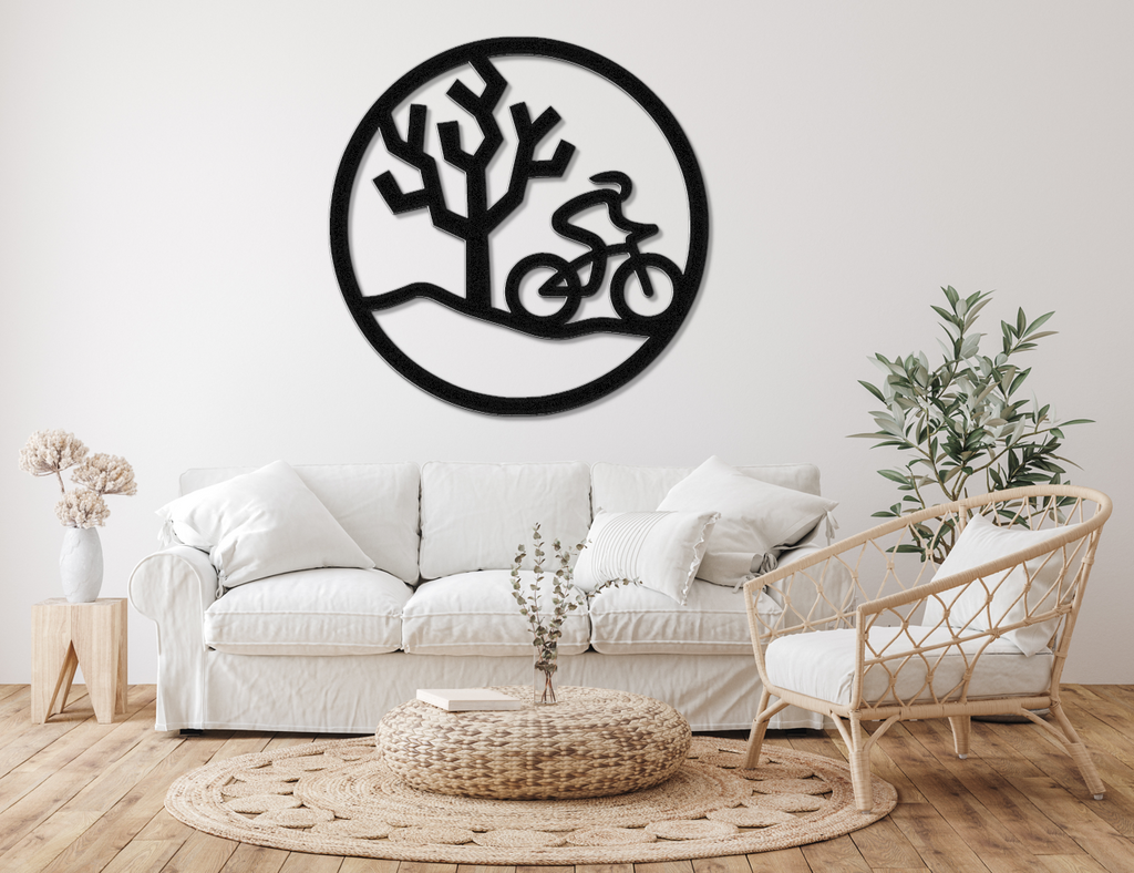 Joshua Tree Cycling Metal Wall Art