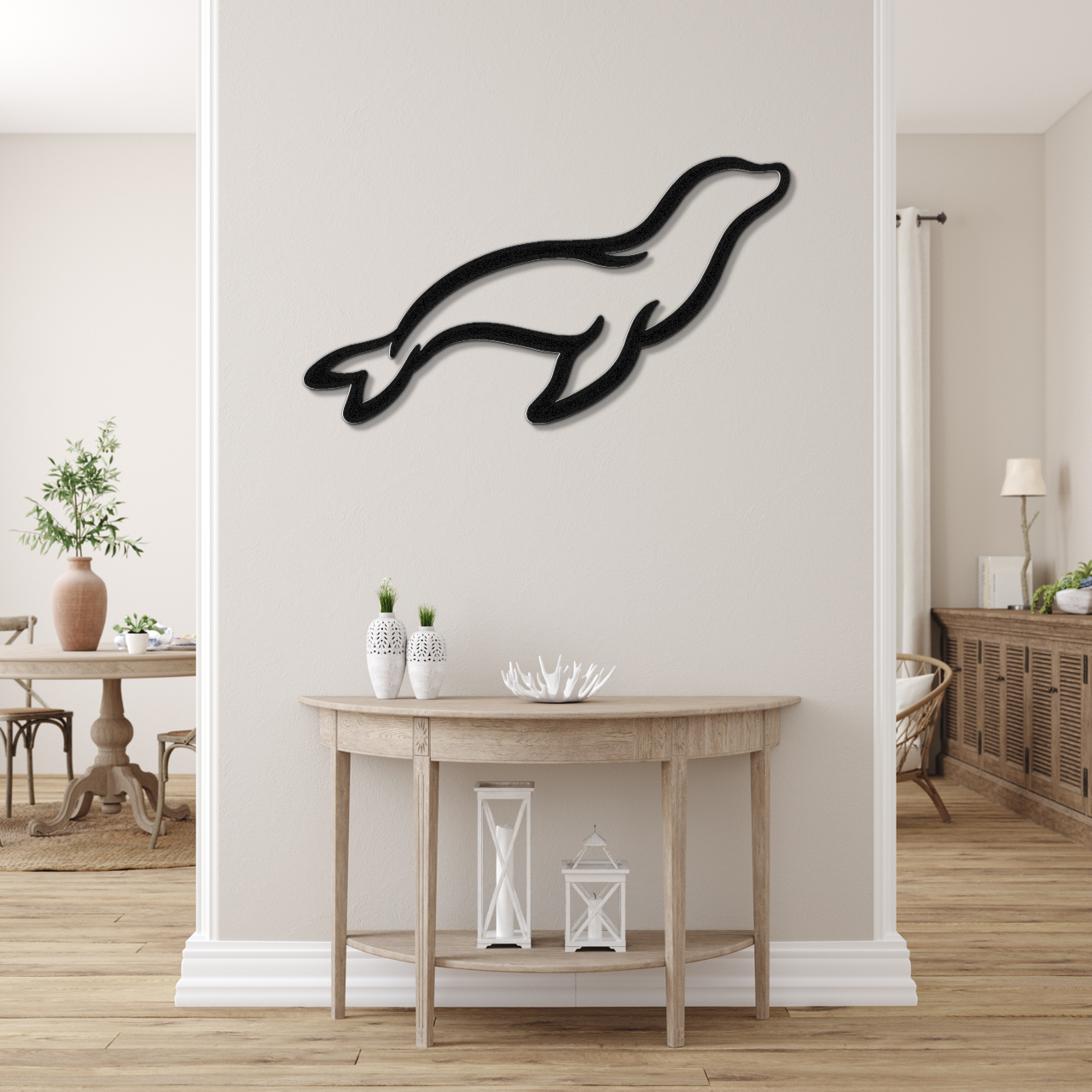 Sea Lion Metal Wall Art