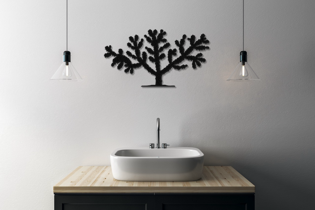 Cholla Cactus Metal Wall Art