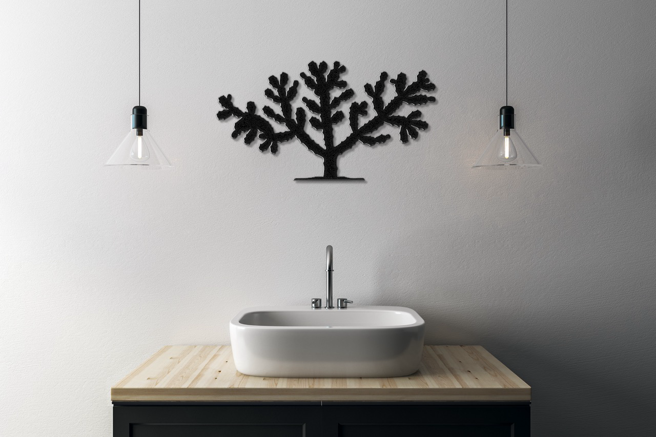 Cholla Cactus Metal Wall Art