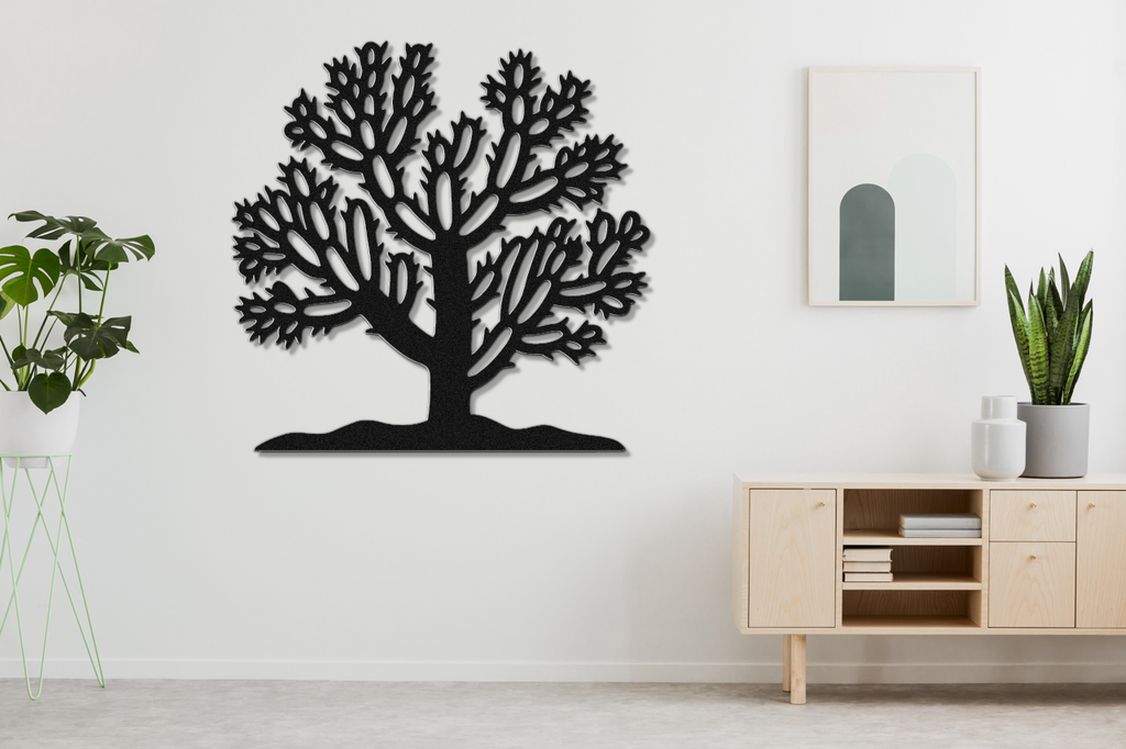 Cholla Cactus Metal Wall Art