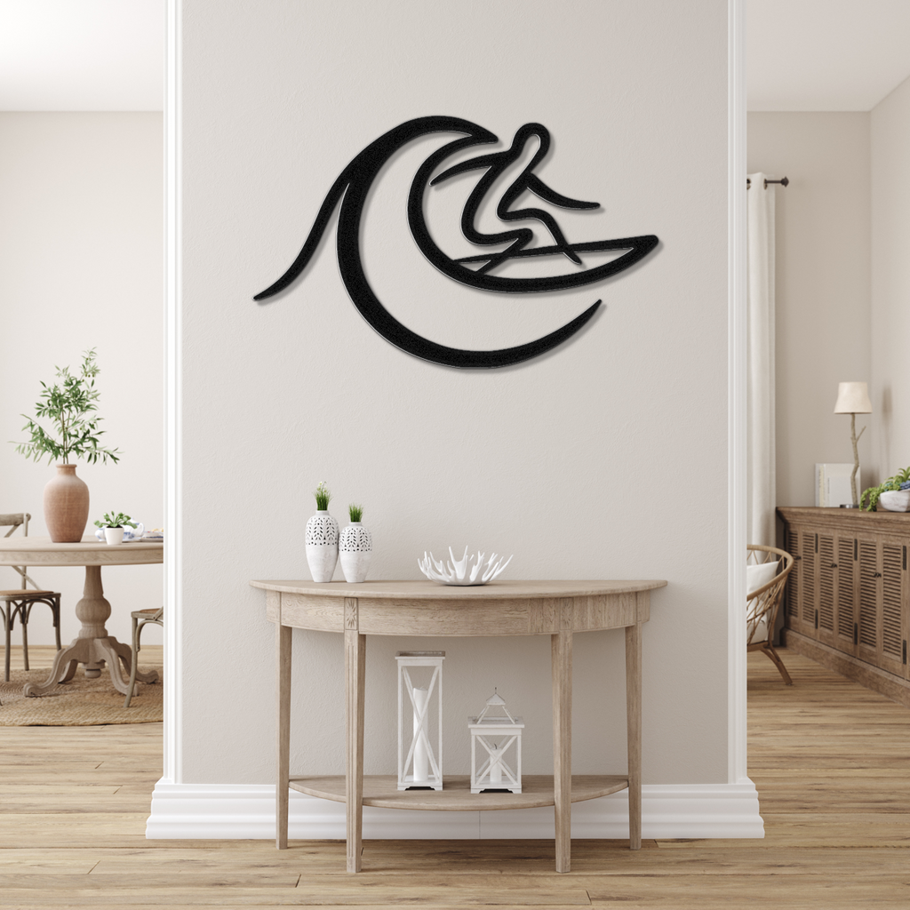 Surfer Metal Wall Art