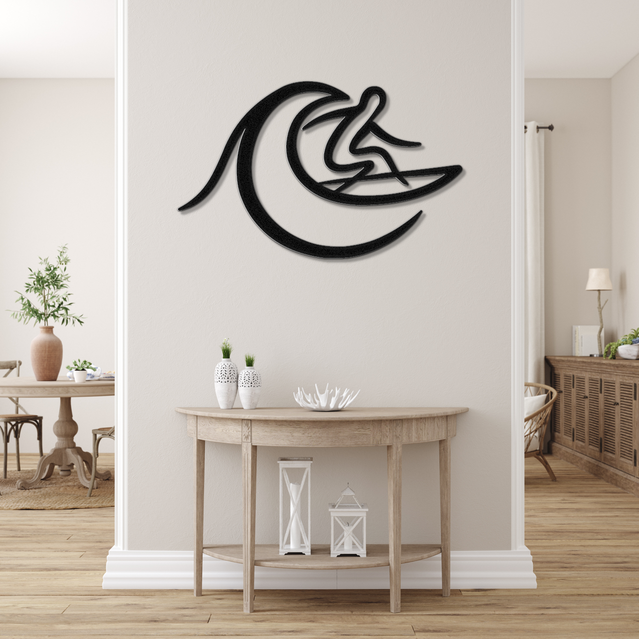Surfer Metal Wall Art