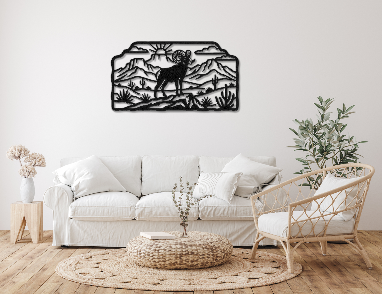 Bighorn Sheep Metal Wall Art