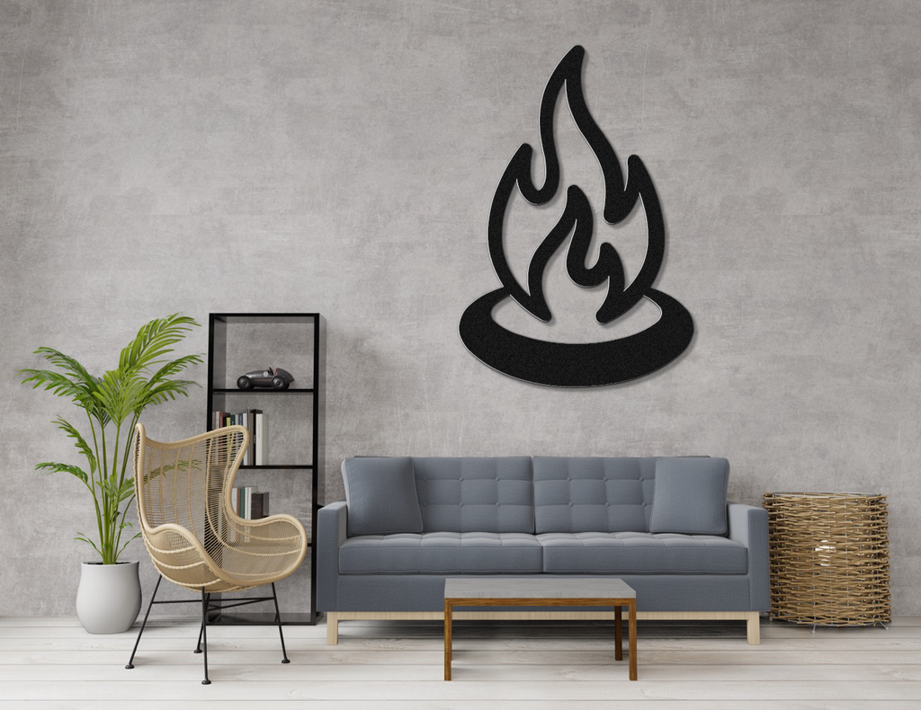 Campfire Metal Wall Art