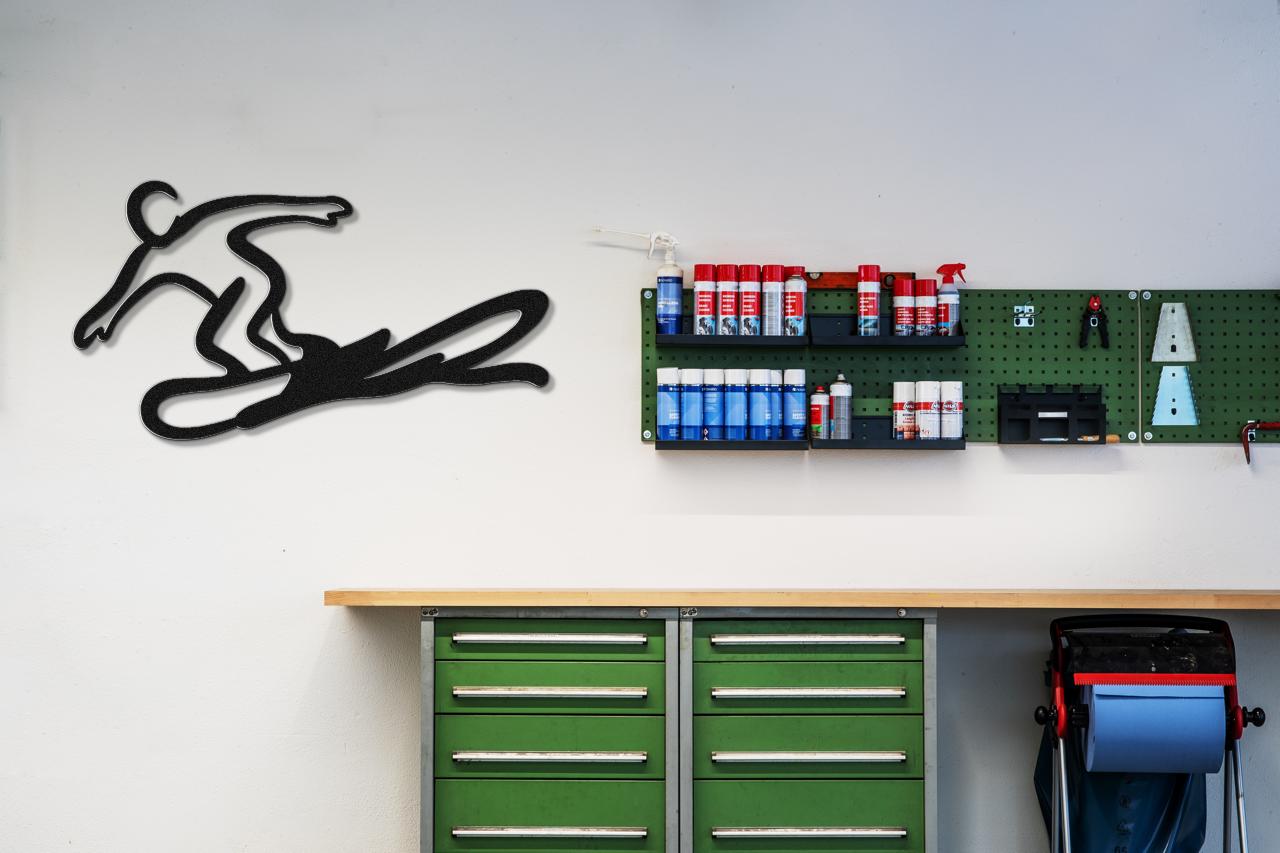 Snowboarding Metal Wall Art