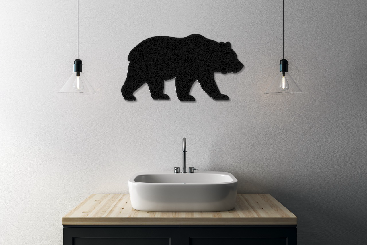 Bear Metal Wall Art