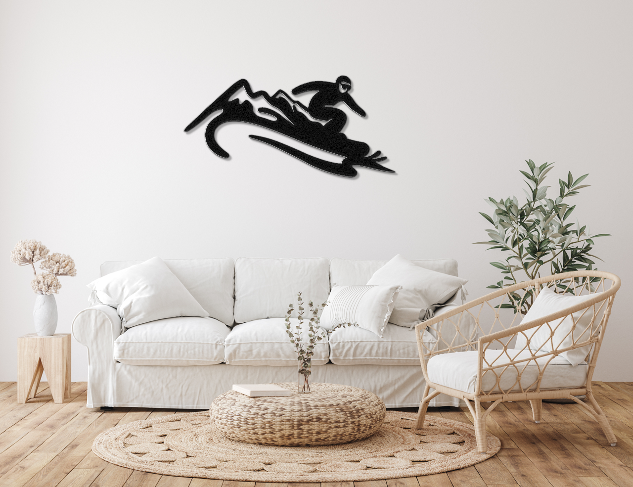 Snowboarding Metal Wall Art