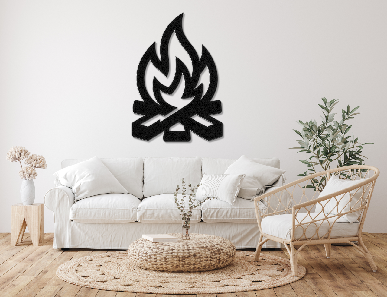 Campfire Metal Wall Art