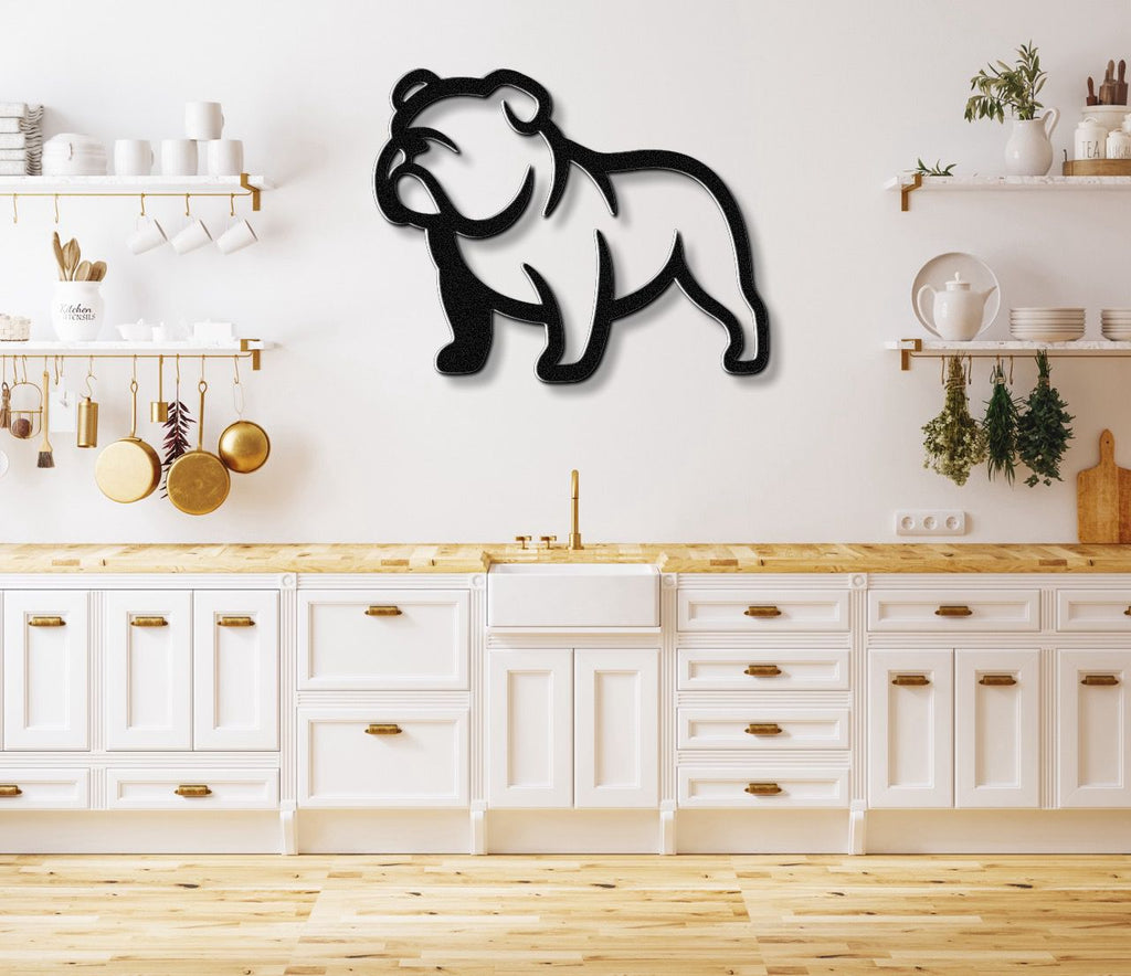 Bulldog Metal Wall Art